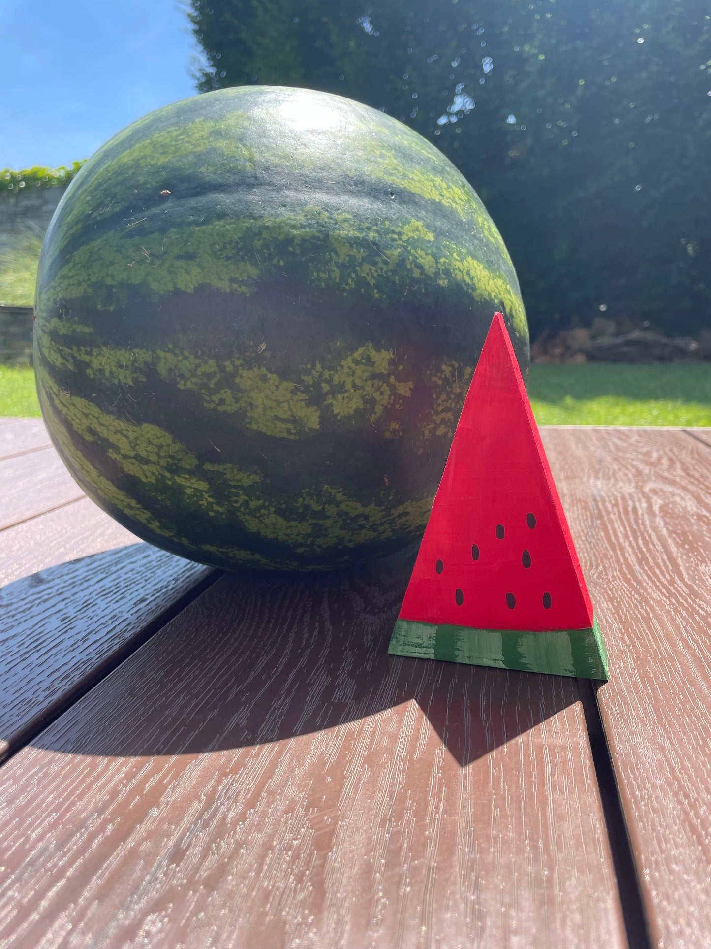 Drevený kúsok Melón