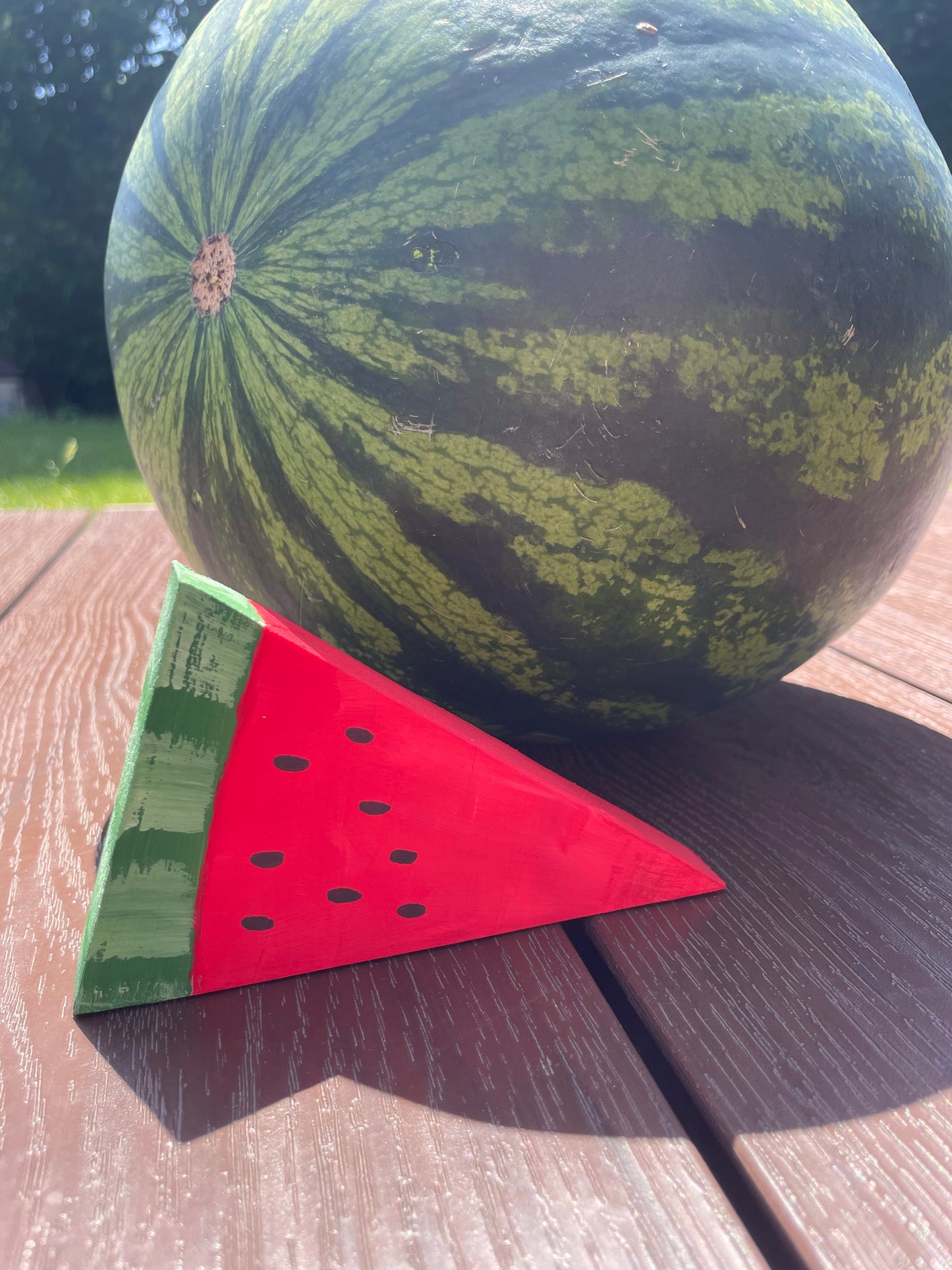 Drevený kúsok Melón
